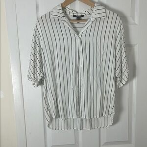 Forever 21 Monochrome Striped Shirt